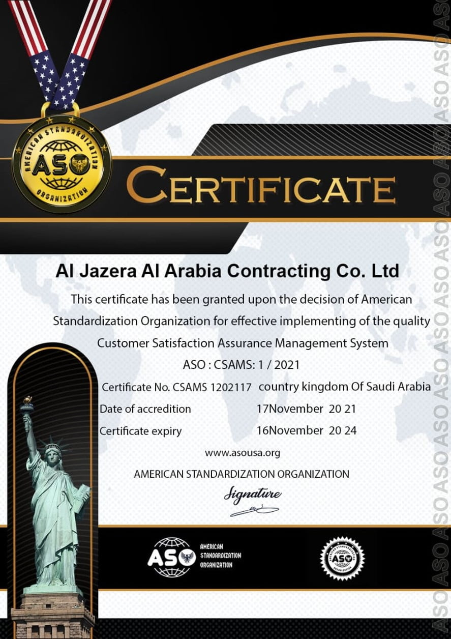Customer Satisfaction Assurance certificate