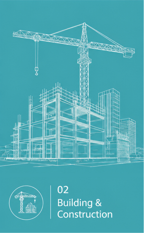 Building & Construction - blueprint illustration